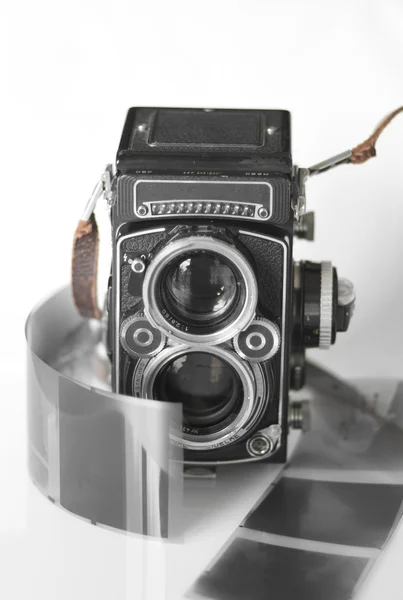Twin lens reflex camera — Stock Photo, Image
