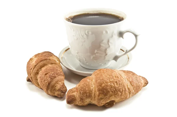 stock image Coffee and croissants