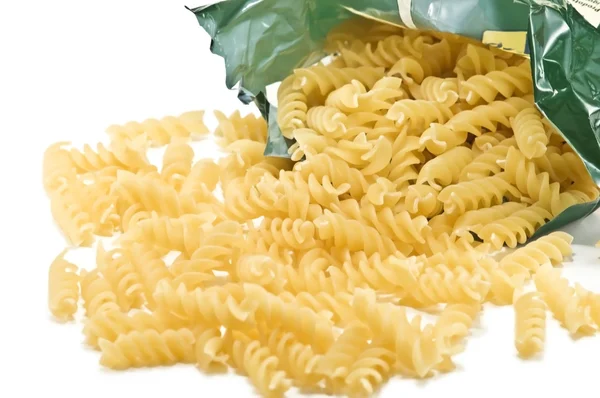 Gebroken verpakking van pasta — Stockfoto