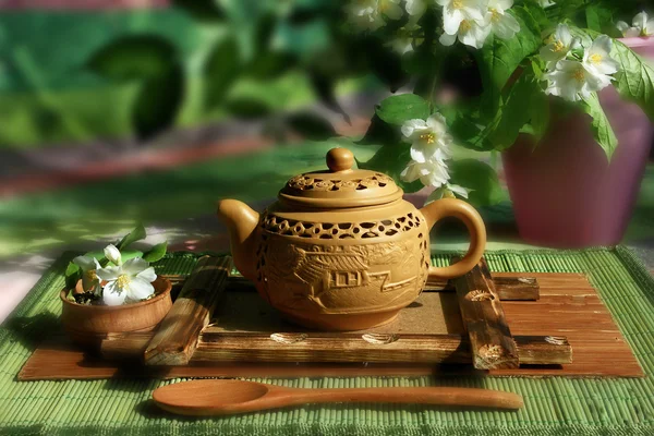 Τσάι τελετή σε ιαπωνικό στυλ Royalty Free Εικόνες Αρχείου