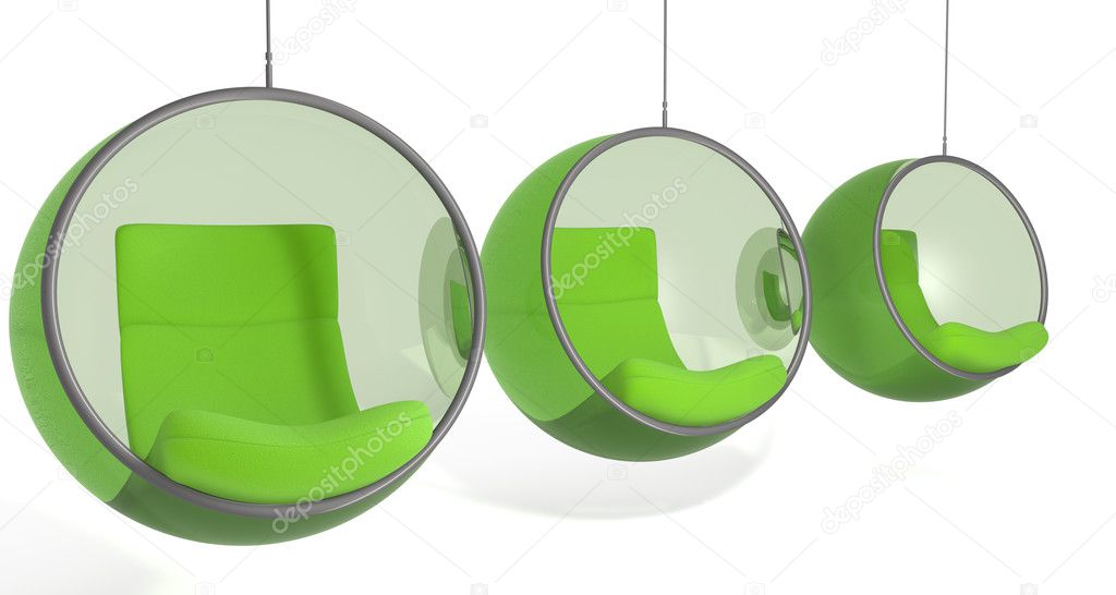 Hanging ball chairs — Stock Photo © weissdesign 11051565