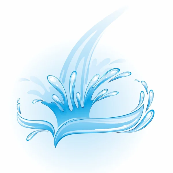 Water splash. — Stock Vector