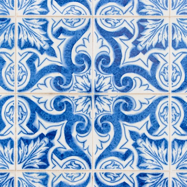 Vintage Azulejo from Portugal — Stock Photo, Image