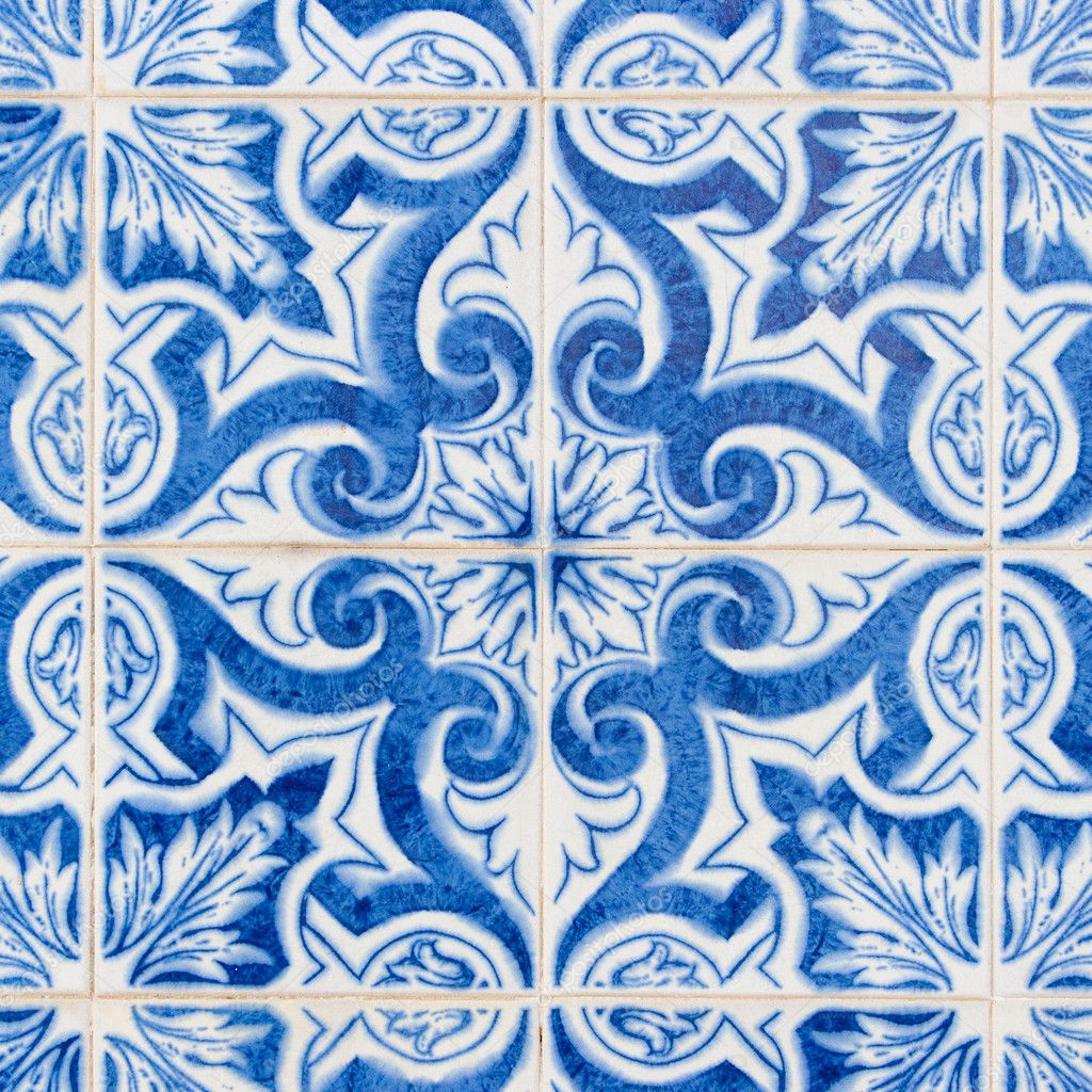 Vintage Azulejo from Portugal — Stock Photo © pallmallz #11329666