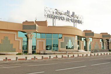 The Al-Massira airport in Agadir, south Morocco clipart