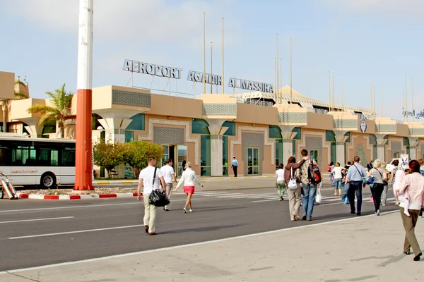Aeroporto de Al-Massira em Agadir, sul de Marrocos — Fotografia de Stock