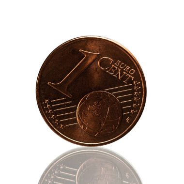 One Cent Euro Coin clipart