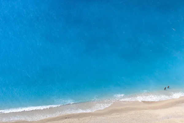 Вид с воздуха на пляж — стоковое фото