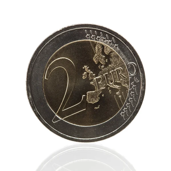 Két euroérme — Stock Fotó