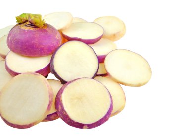 Sliced pieces of turnip clipart