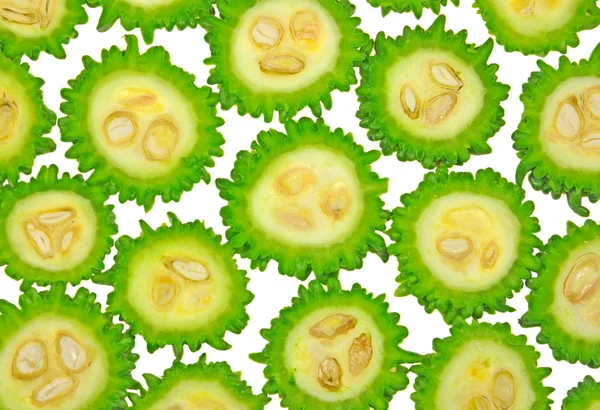 stock image Slices of bitter gourd