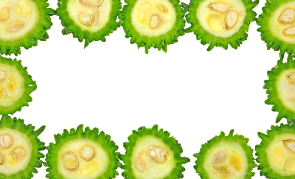 stock image Slices of bitter gourd