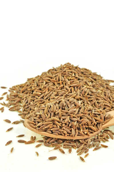 Dried seeds of cumin spice — Stock Photo, Image