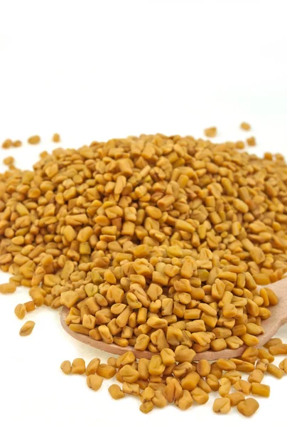Stapel van fenegriek zaden — Stockfoto