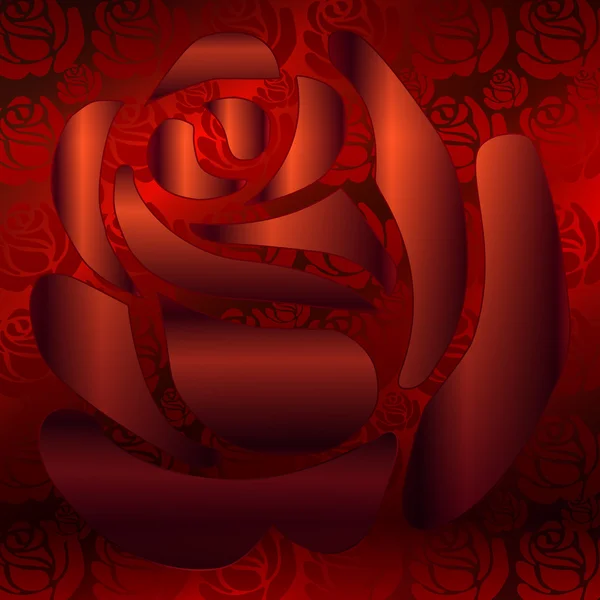红色的玫瑰花瓣 — 图库矢量图片