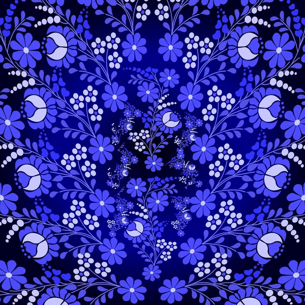 Квіткові синьому фоні — стоковий вектор