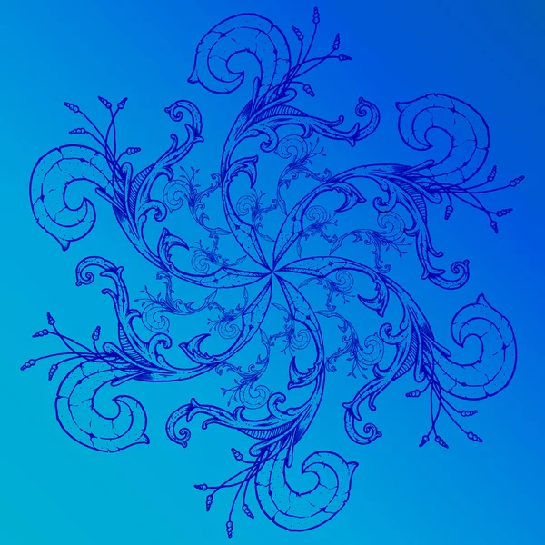Siniset mosaiikkilaatat — vektorikuva