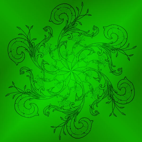 Vihreät mosaiikkilaatat — vektorikuva