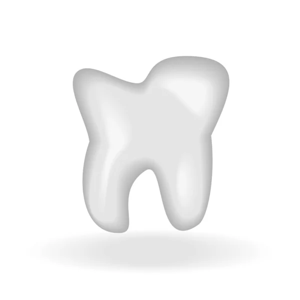 Bílý zub — Stockový vektor