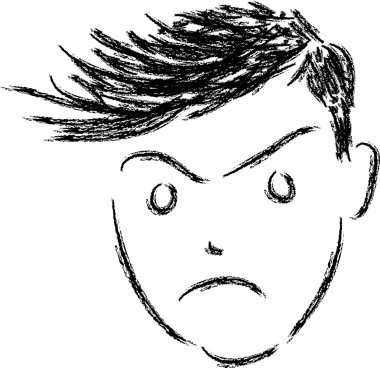 Angry Face clipart