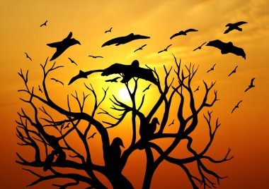 Dead Tree Silhouette clipart