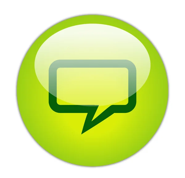 Téglalap alakú Chat ikonja — Stock Fotó