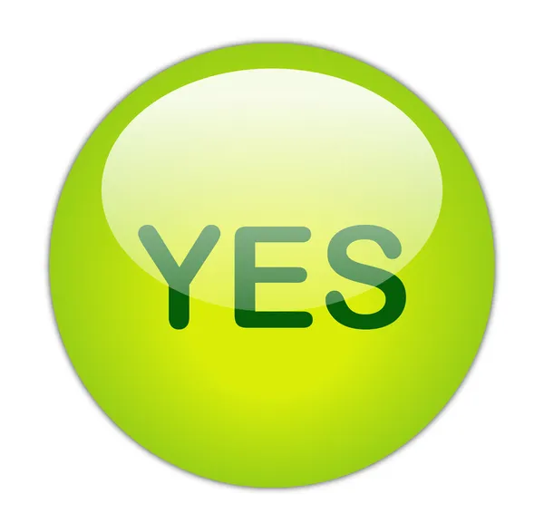 Yes Button — Stock Photo, Image