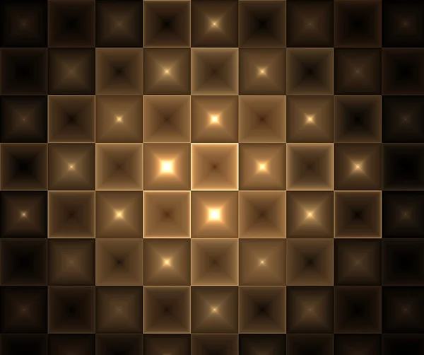 Glowing Brown Abstract Tiles Background — Stock Photo, Image