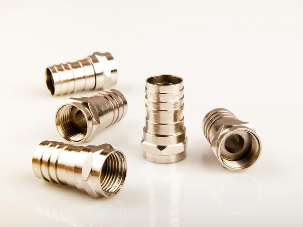 stock image Coaxial connector type F.
