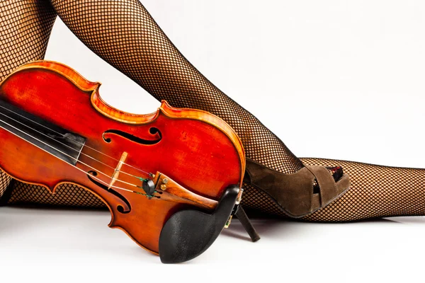 stock image Resting with violin.