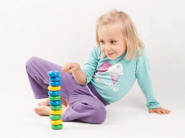 A kislány-játék — Stock Fotó