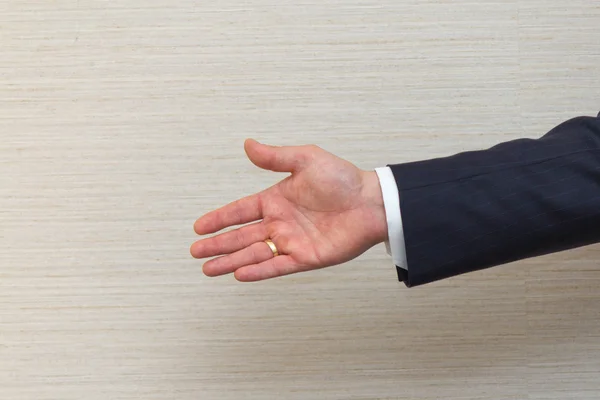 stock image Business man offering a handshake