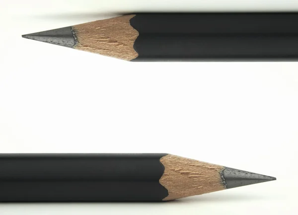 Două creioane negre — Fotografie, imagine de stoc