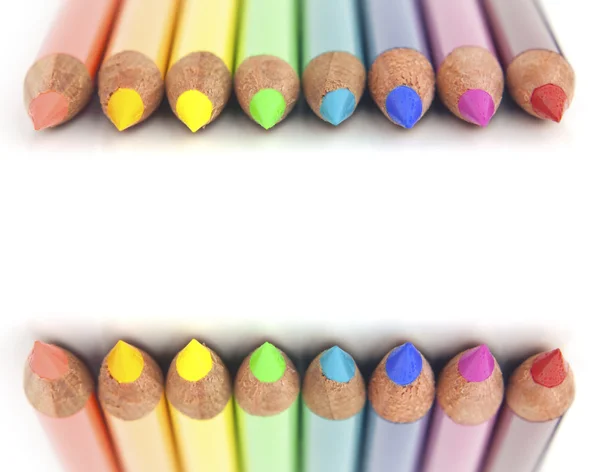 Lápices de colores arco iris — Foto de Stock