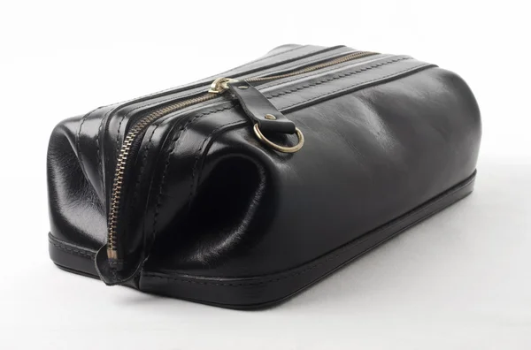 블랙 가죽 가방 — 스톡 사진