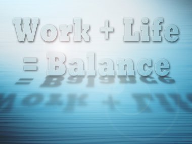 Work Life Balance concept clipart