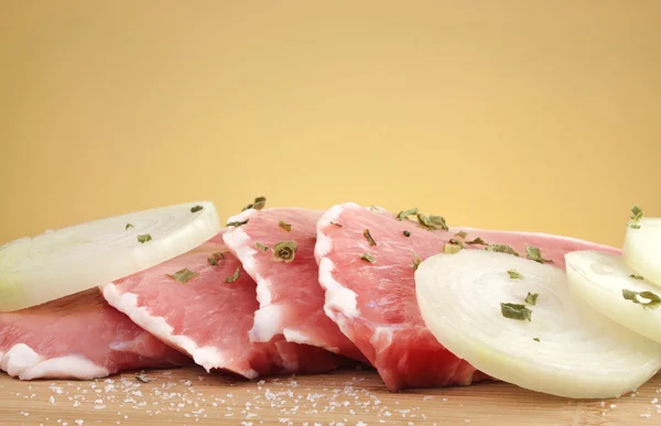 Pork chops raw — Stock Photo, Image