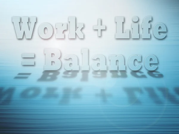 Concept d'équilibre vie professionnelle — Photo