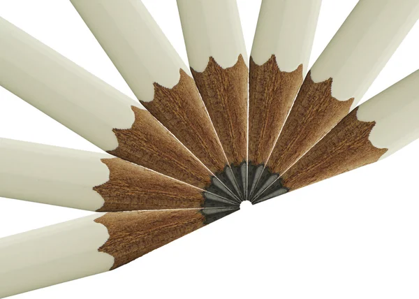 Abanico lápiz blanco — Foto de Stock