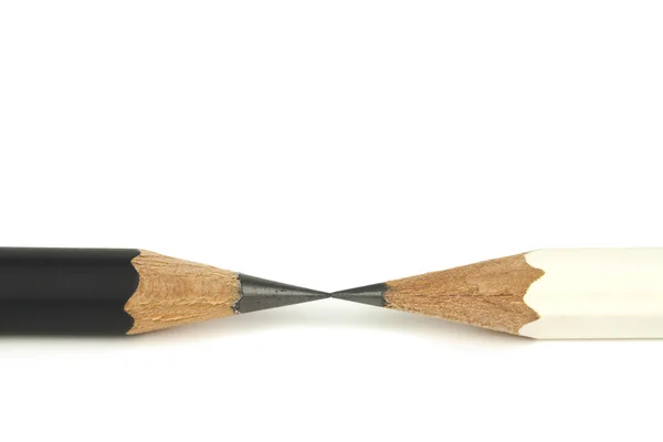Creioane alb-negru — Fotografie, imagine de stoc
