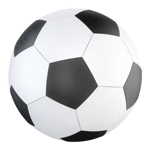 Футбольный мяч высокого качества из кожи — стоковое фото
