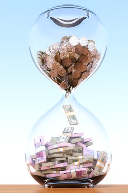 time is money (version with the central composite) clipart