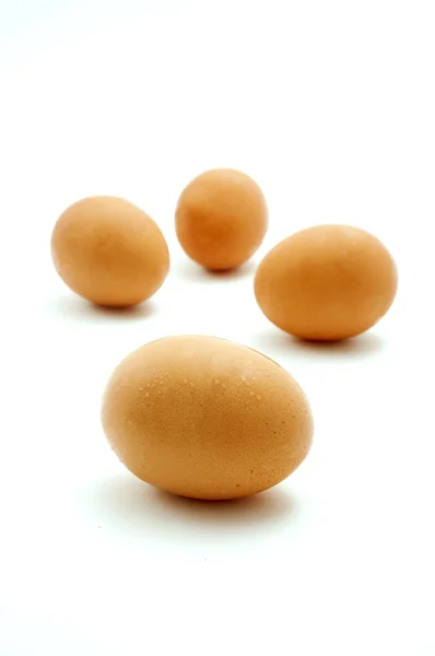 Коричневий курячі яйця — стокове фото