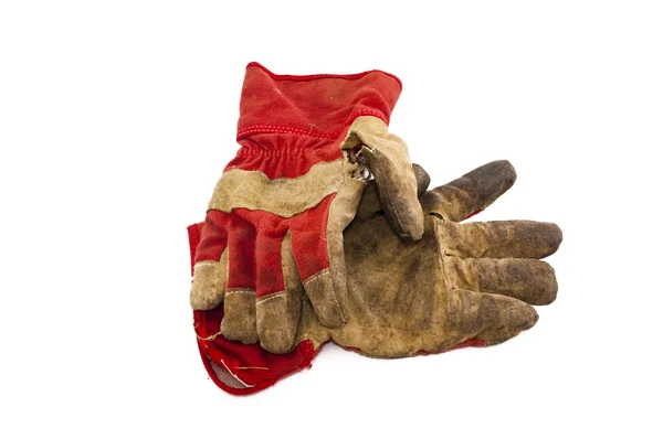 Vecchi guanti da lavoro — Foto Stock