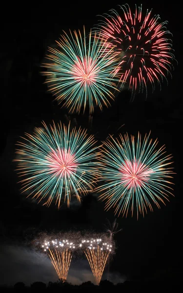 Fireworks scen — Stockfoto