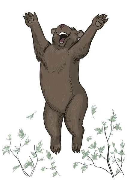 Urso feliz —  Vetores de Stock