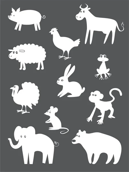 Abstract animals — Stock Vector