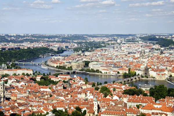 Prague Aerial view — Stock Photo, Image