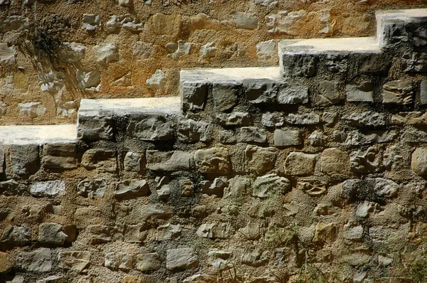 En vy av sten trappor — Stockfoto