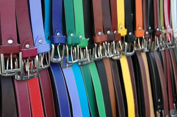 stock image Belts on the market